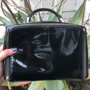 Bobbi Brown Black Patent Luce Travel Makeup Bag